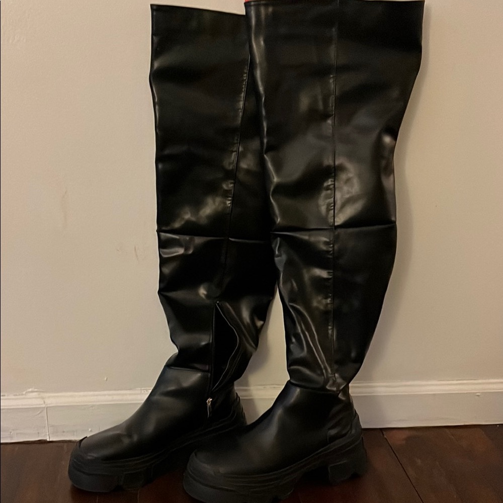Black Over-the-Knee Boots